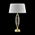 Marquise Table Lamp: Gold Finish 3D model small image 1