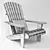 Classic Adirondack Chair: Timeless Outdoor Comfort 3D model small image 2