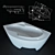 Ravak Rosa II Bathtub - 170x105 L/R 3D model small image 2