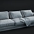 Flexform Big Bob Sofa - 105x288x70cm 3D model small image 3