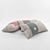 Cozy Trio: Three Pillows Set 3D model small image 1