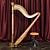 Elegant Arfa_02 Harp Contest 3D model small image 1