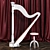 Elegant Arfa_02 Harp Contest 3D model small image 2