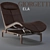 Giorgetti ELA: Contemporary Lounger with Soft/Hard Leather Upholstery 3D model small image 1