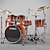 Tama Superstar Custom Drum Kit 3D model small image 1