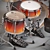 Tama Superstar Custom Drum Kit 3D model small image 2