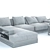 Flexform Big Bob Sectional Sofa 3D model small image 3