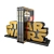 Gilded Star Wars Bookends: The Perfect Galactic Addition 3D model small image 1