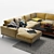 Modern Comfort: BoConcept Corner Sofa 3D model small image 3