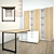 Workspace Organizer: Desk & Cabinet 3D model small image 1