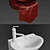 Delafon Presquile & Purist: Perfect Combination for Your Bathroom 3D model small image 3