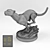 Graceful Bronze Cheetah Figurine 3D model small image 2
