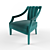 Elegant Cayo Armchair by Brabbu 3D model small image 1