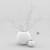 Blossom Duo: Varying Vases, Twin Plants 3D model small image 2