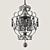 Rosalie Antique Bronze Crystal Pendant 3D model small image 3