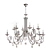 Elegant Silver Chandelier: Orion LU 1670/6 3D model small image 1