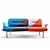 Cosmo Sofa: Sleek Design and Comfort 3D model small image 2
