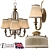 Elegant Silver Sand Abbey Wall Light 3D model small image 1