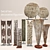 Title: Elegant Set of 10 Decorative Figurines 3D model small image 1