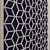 Decorative Grille - 960 x 25 x h2350 3D model small image 2