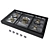 Gaggenau CG 492 210 Gas Cooktop 3D model small image 1