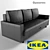 Convertible 3-Seater Sofa: Friheten 3D model small image 2