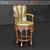 Windsor Barstool by Jonathan Charles 3D model small image 1