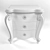 Elegant Louisa Bedside Table 3D model small image 2