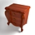 Elegant Louisa Bedside Table 3D model small image 3