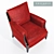 London Dormand Club Chair 3D model small image 2