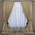 Elegant Window Curtains 3D model small image 1