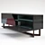 Doppler Sideboard: Modern Asymmetrical Design 3D model small image 2