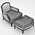 Laid-Back Lounge Chair 3D model small image 3