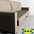 Versatile FRIHETEN Sofa Bed in Beige 3D model small image 3