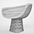 Platner Lounge Chair: Loft Chic 3D model small image 2