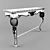 Elegant Tiffany Art Deco Console 3D model small image 2