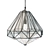 Faceted Bronze Pendant - Contemporary Indoor/Outdoor Lighting 3D model small image 1