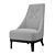 Elegant Donna Chair: 20k Polygons 3D model small image 1