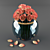 Elegant Vase with Illuminating Roses 3D model small image 1