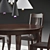 Timeless Elegance: Vintage Table & Chairs 3D model small image 2