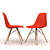 Vitra Eames DSW: Iconic Side Chair 3D model small image 1