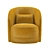 Compact Round Armchair - Laura 3D model small image 1