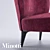  Modern Minotti Aston Armchair 3D model small image 2