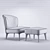  Modern Minotti Aston Armchair 3D model small image 3