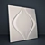 Elegant 3D Panel: "Soft Rhombus 3D model small image 1