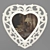 Heart-shaped Carved Mirror 3D model small image 1