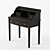 Sleek Black Bureau Desk: Safavieh's Edgewood 3D model small image 1