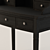 Sleek Black Bureau Desk: Safavieh's Edgewood 3D model small image 2