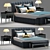 Luxurious Bed: Galimberti Zaffiro 3D model small image 1