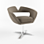 Patterned Armchair with Zipper Seam 3D model small image 1